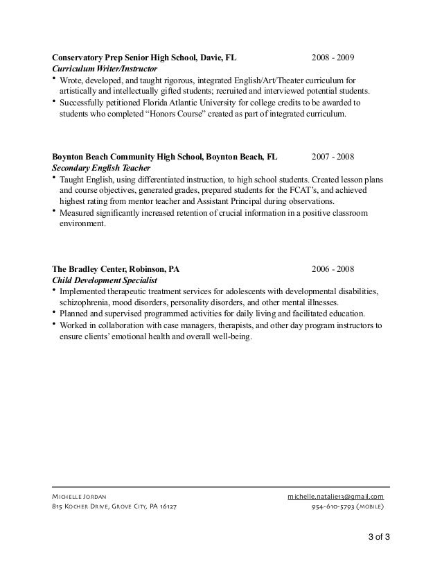school psychologist resume