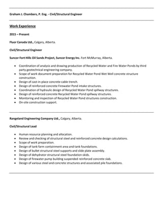 Civil_Structural Engineer, Graham Chambers, December 2015 | PDF