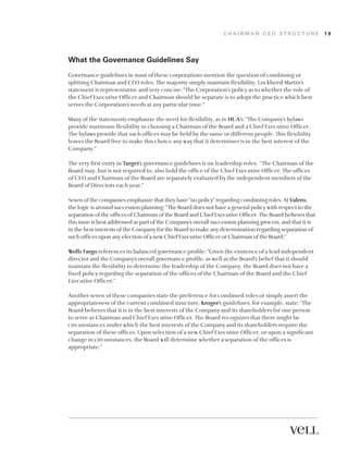 Lockheed Martin Disqualification Statement Example Vell Report on Chairman-CEO Structure | PDF