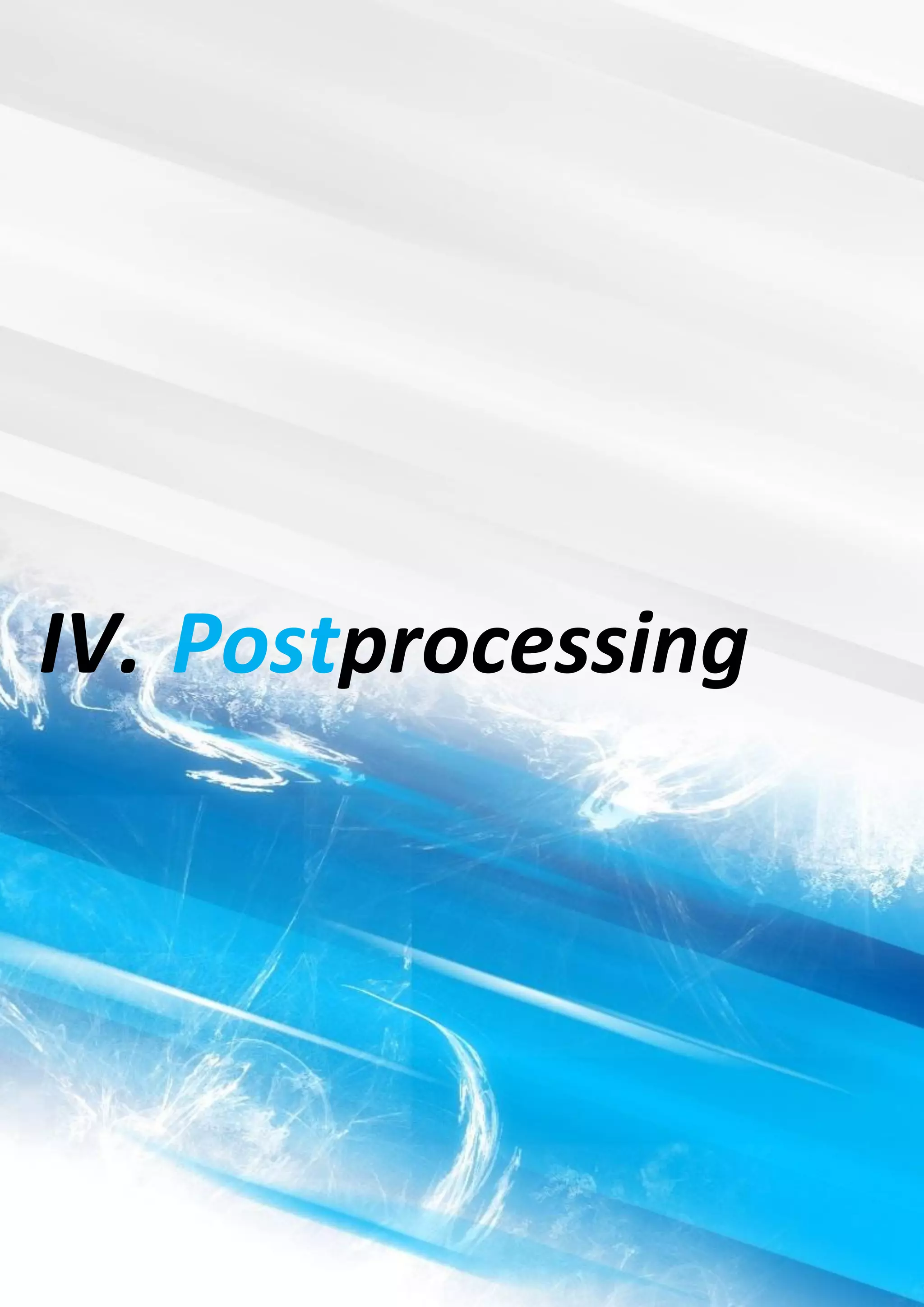 AERODYNAMIC DEVELOPMENT OF THE SEGURACING F1-R01 PROTOTYPE USING CFD 46 
IV. Postprocessing 
 