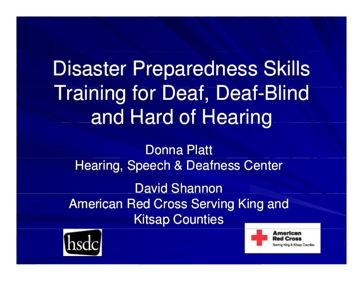 Disaster Warnings For The Deaf And Hard