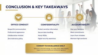 Building a Culture of Integrity, Respect & Accountability in the ...