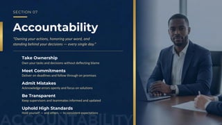 Building a Culture of Integrity, Respect & Accountability in the ...