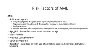 Treatment of Acute Myeloid Leukemia & Supportive Care | PPTX