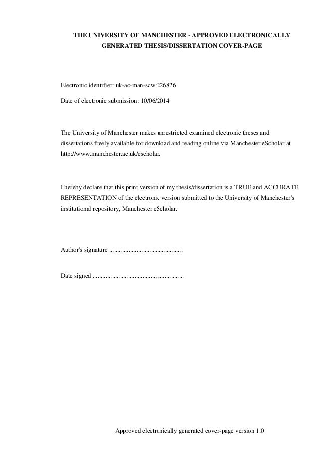 Dissertation declaration form university of mauritius