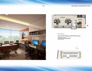 sala
Perspectivailustrativa.
SALA da coluna 02 - ÁREA PRIVATIVA TOTAL: 20,95 M2
 
