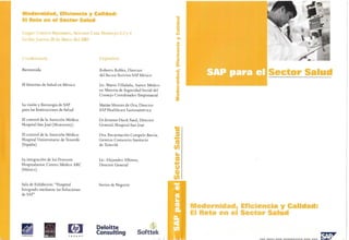Evento SAP para el Sector Salud - 29 May 2003