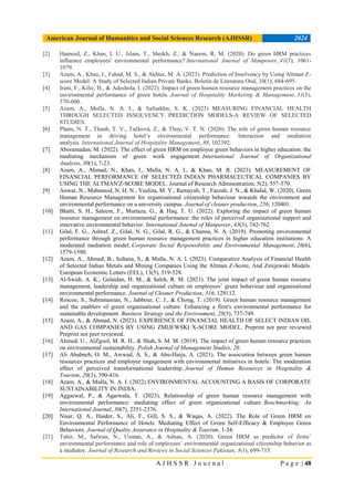 A Review on Impact of Green Human Resource Management (GHRM) on ...