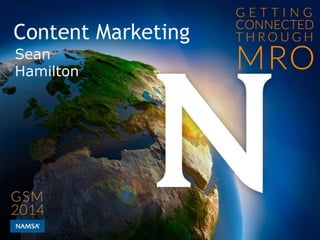 Content Marketing
Sean
Hamilton
 