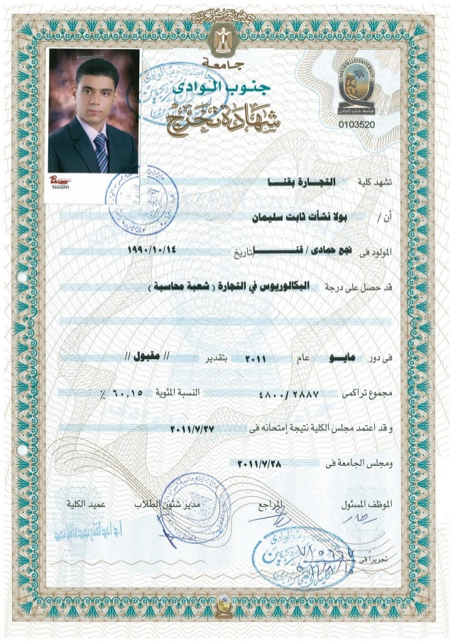 شهادات تخرج فارغة