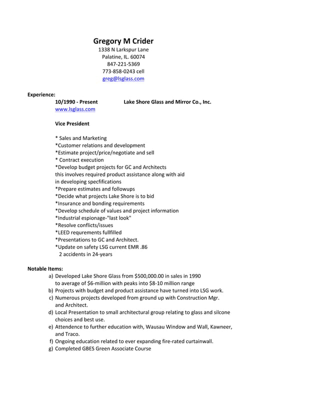 greg crider resume sheet1 PDF