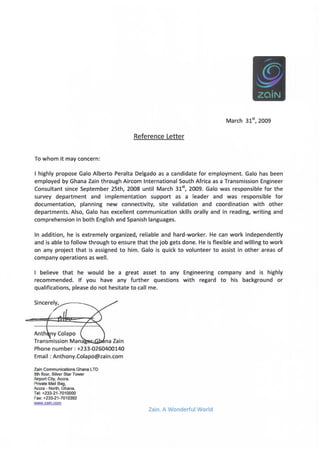 Zain 2009 reference letter_Galo Peralta