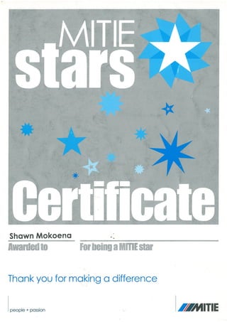 Mitie stars award
