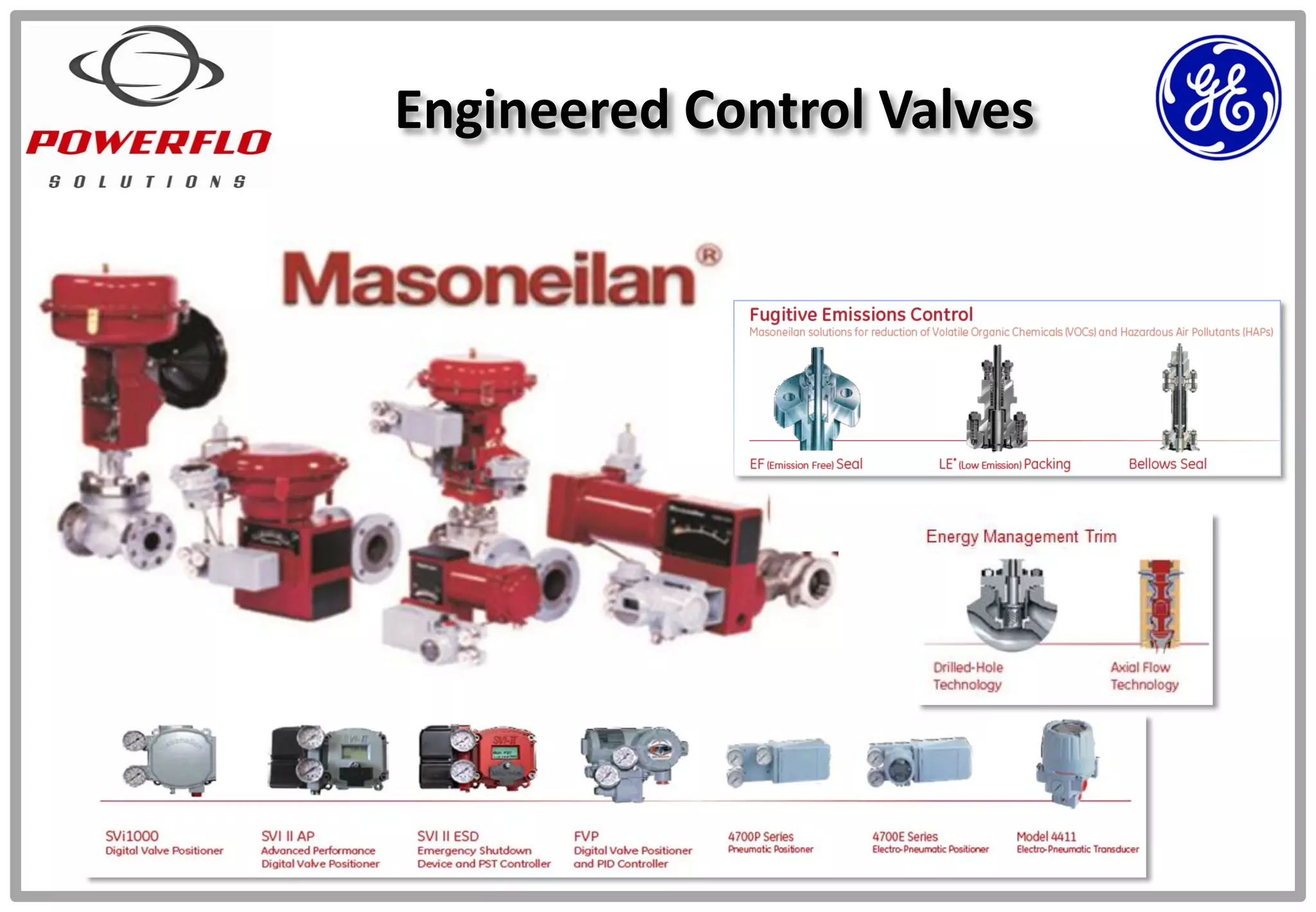 Engineered Control Valves
 