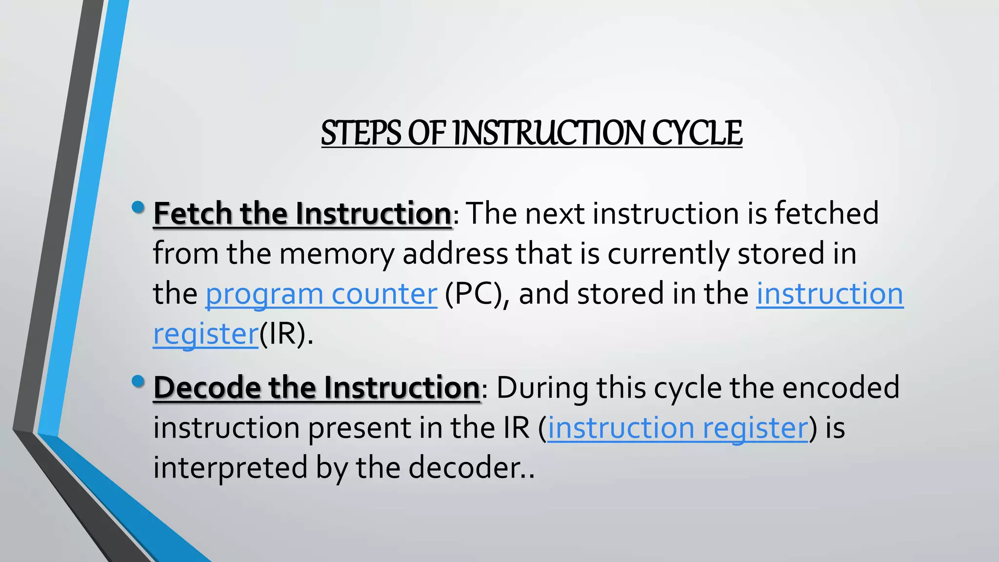 instruction cycle ppt | PPTX