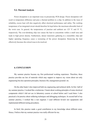 OKIDA Electronics Internship Report | PDF