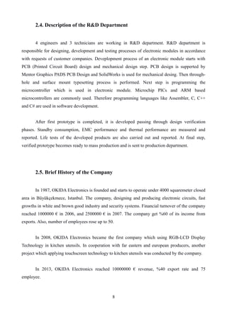 OKIDA Electronics Internship Report | PDF