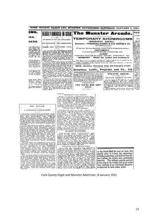 15
Cork County Eagle and Munster Advertiser, 8 January 1921
 