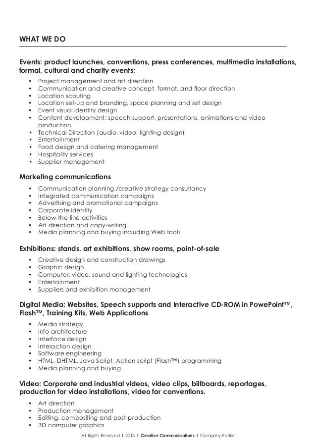 Simple Business Profile Template