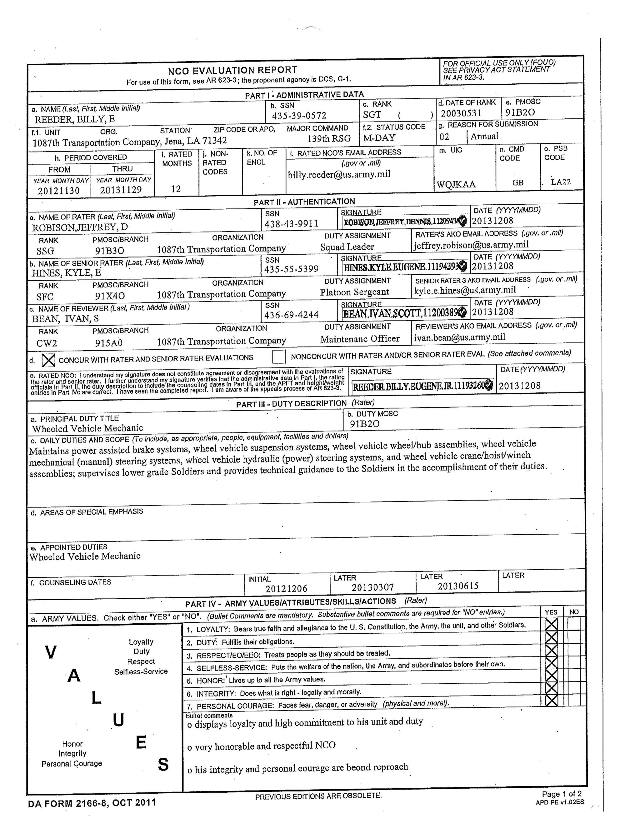 awards and credentials