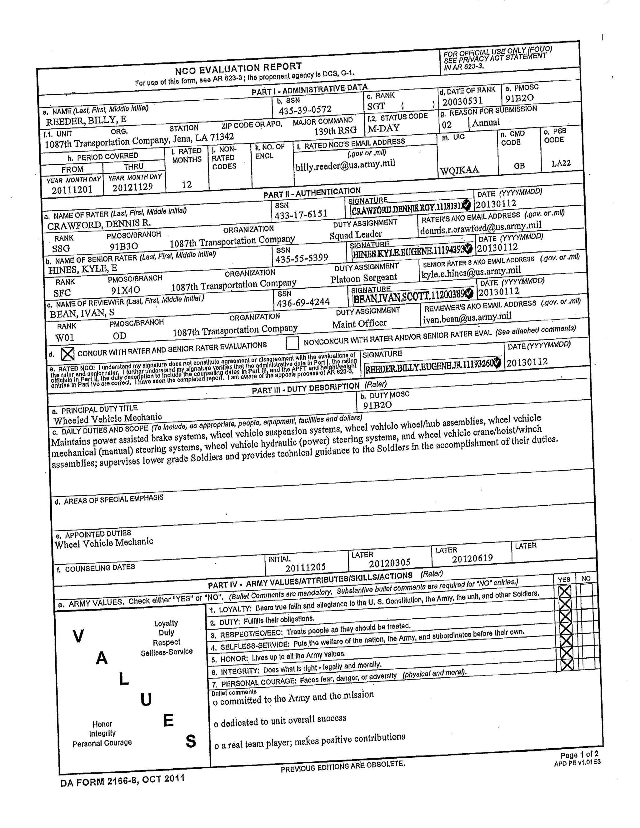 awards and credentials