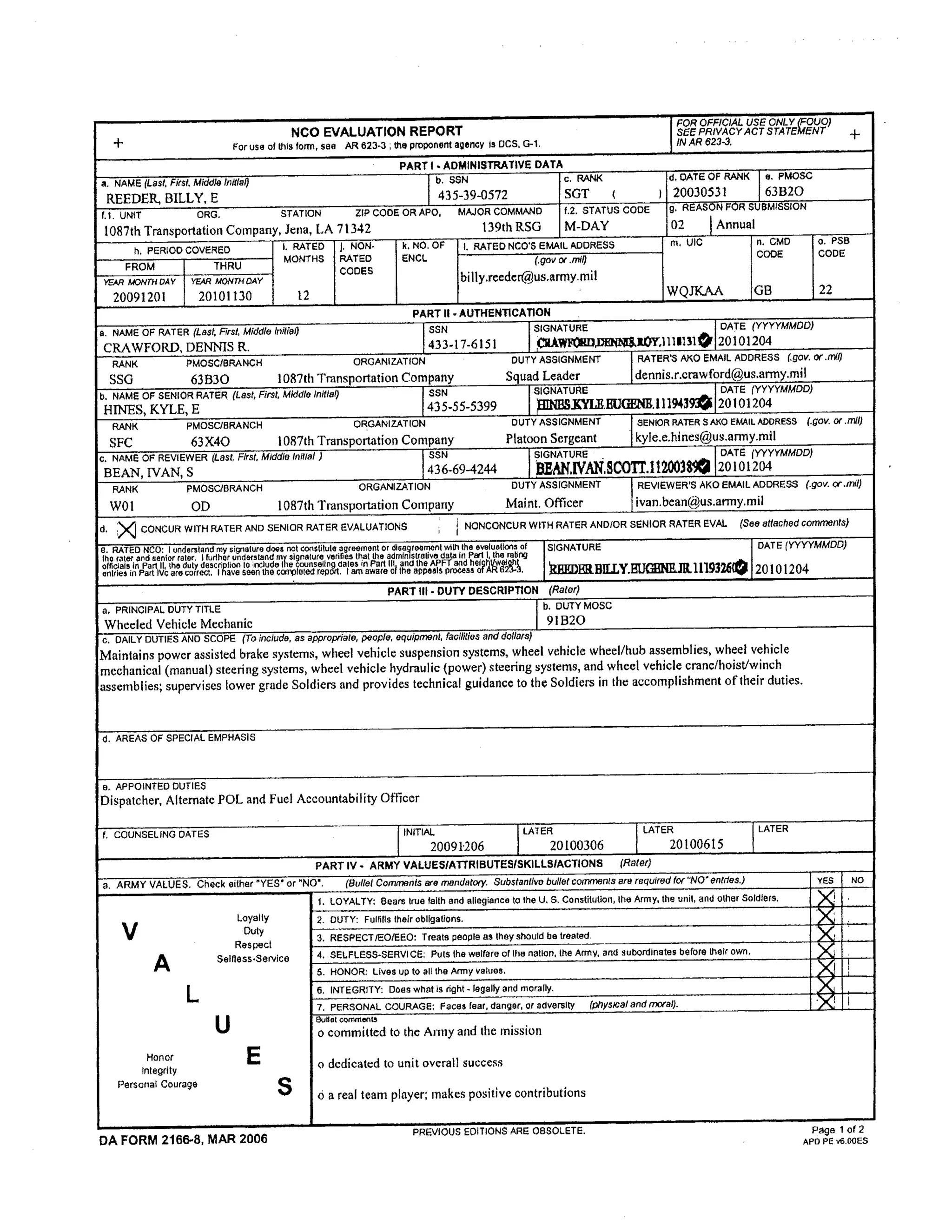 awards and credentials