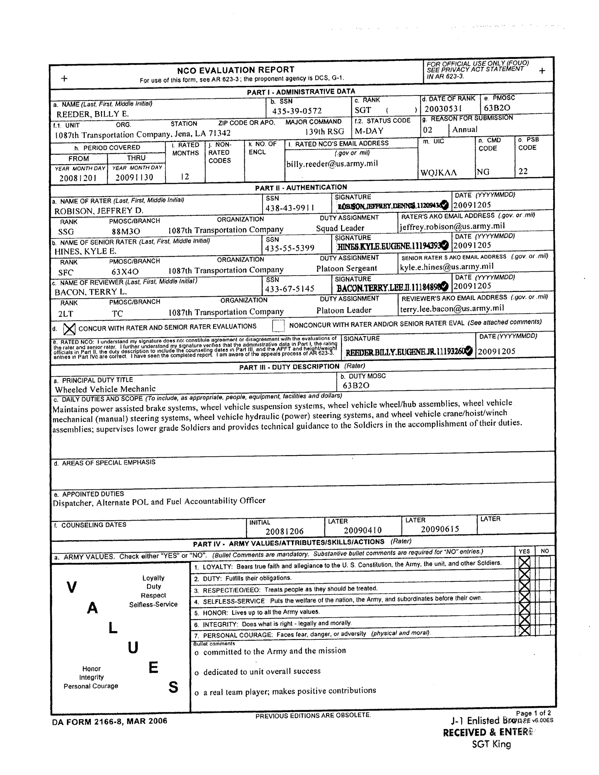 awards and credentials
