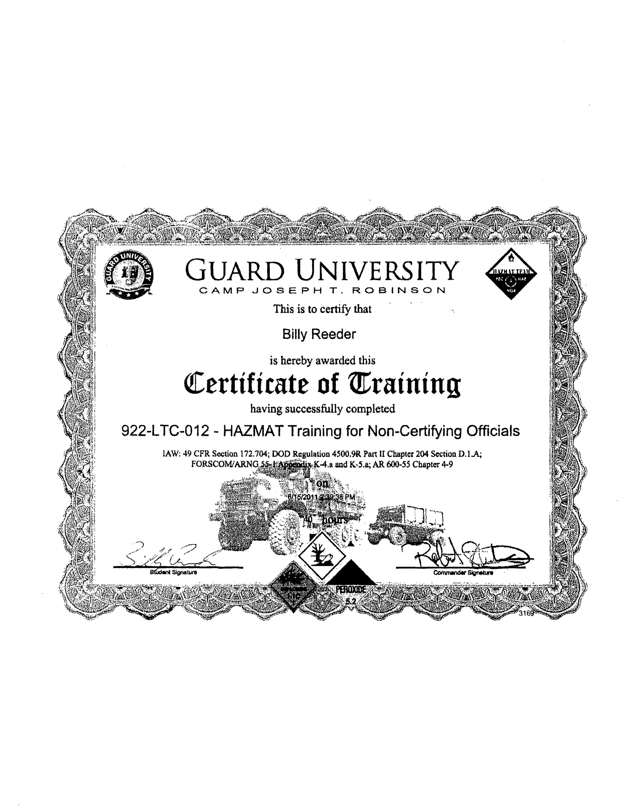 awards and credentials