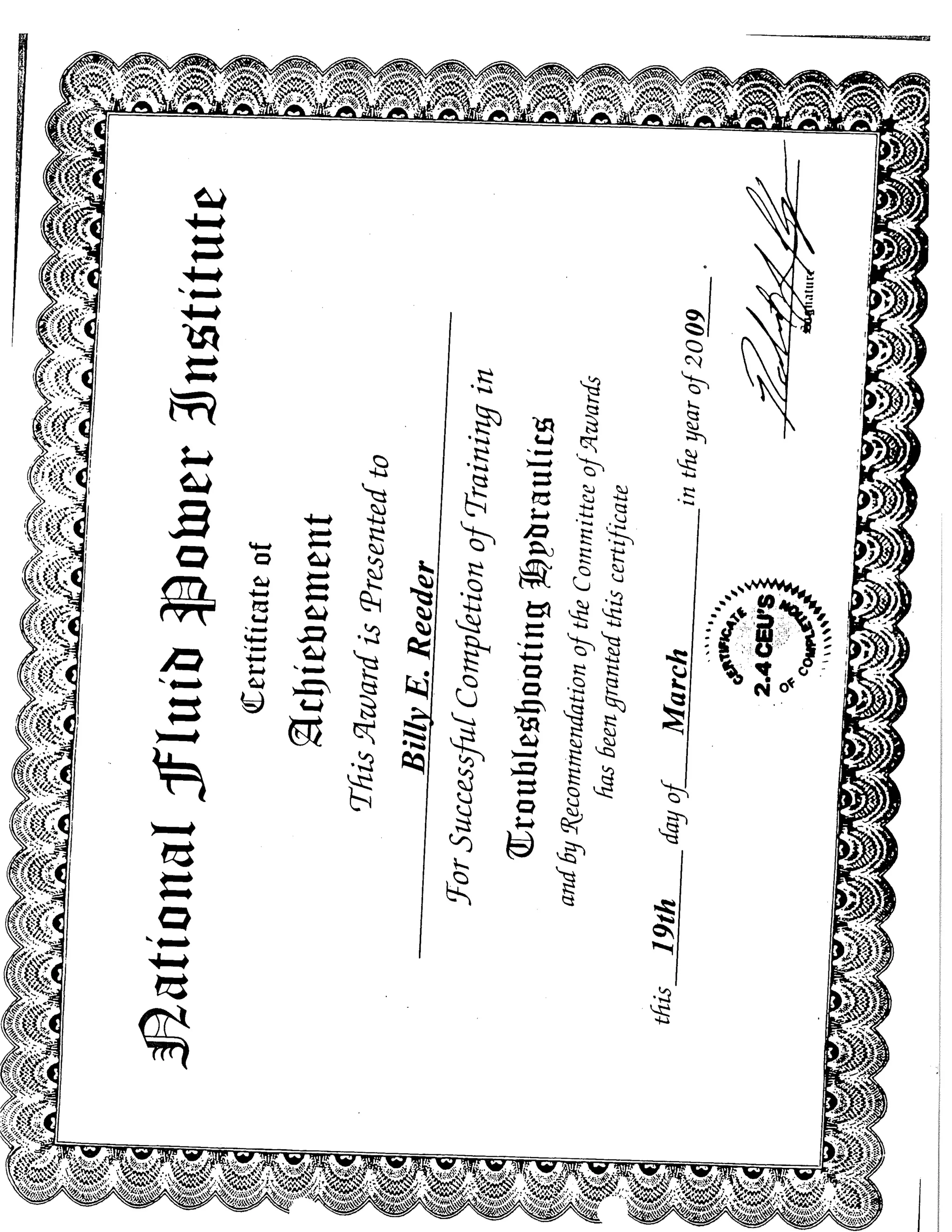 awards and credentials