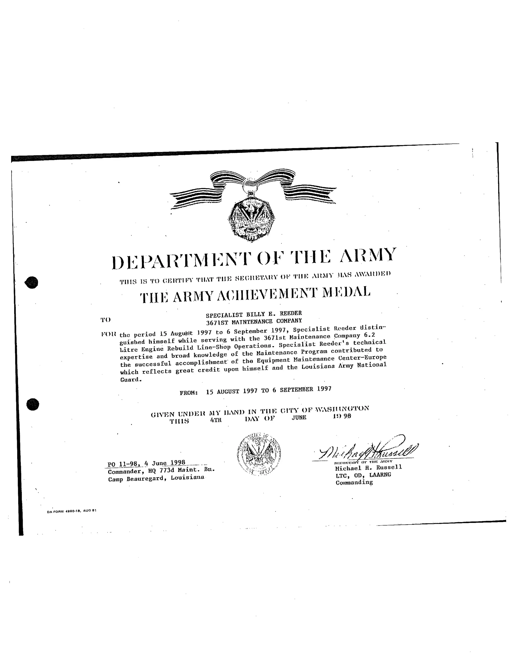 awards and credentials