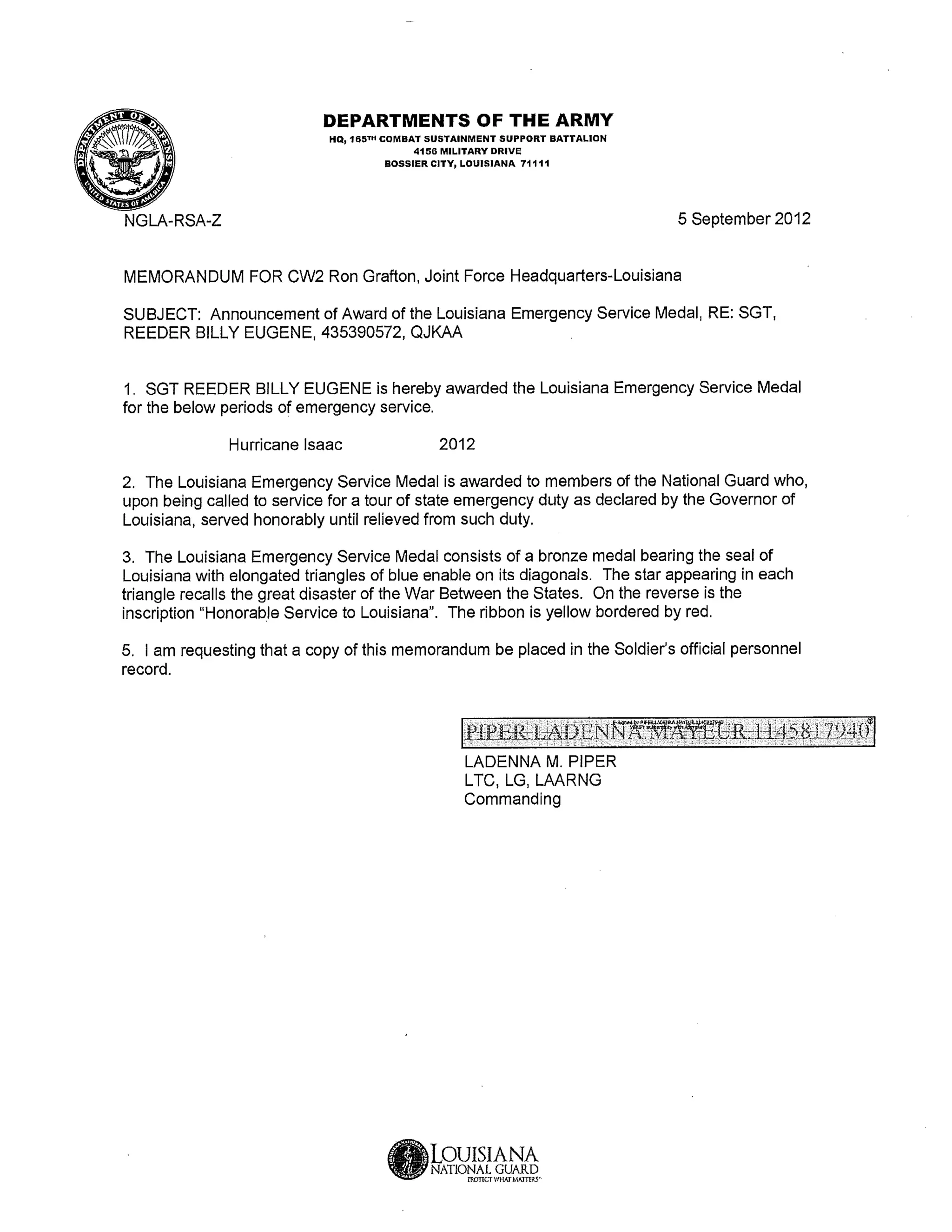 awards and credentials