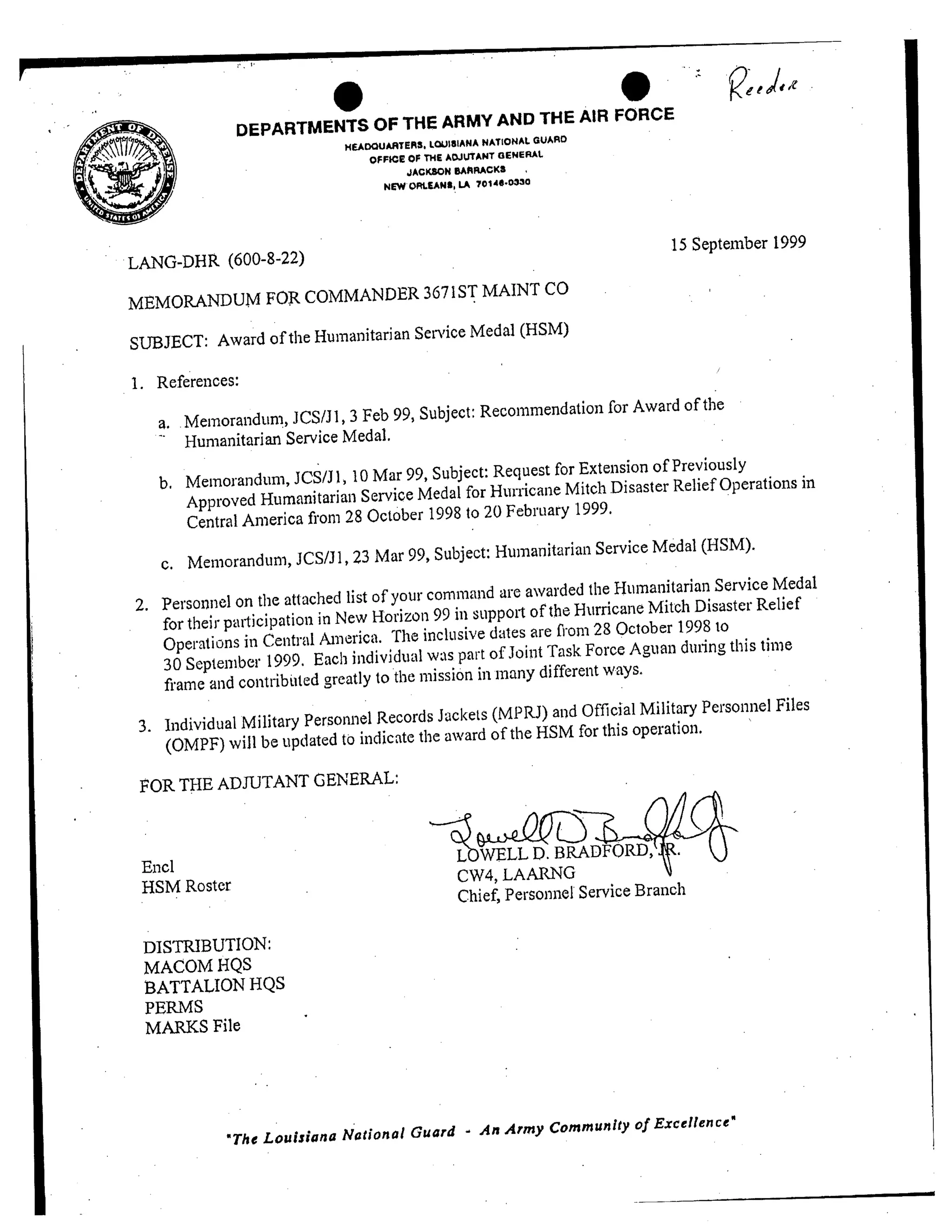 awards and credentials