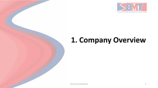 1. Company Overview
Private & Confidential 3
 