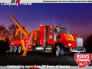 Celebrating more than 30 Years of Service
Independently Owned and Operated since 1984
 
