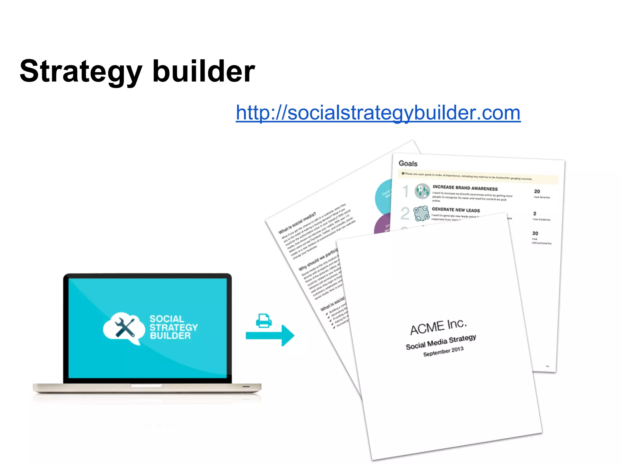 Strategy builder
http://socialstrategybuilder.com
 