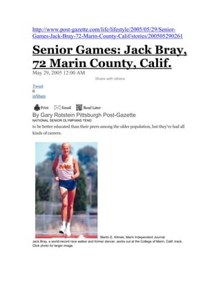 Bray Racewalking Media Interviews | PDF
