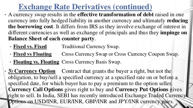Forex derivatives in india