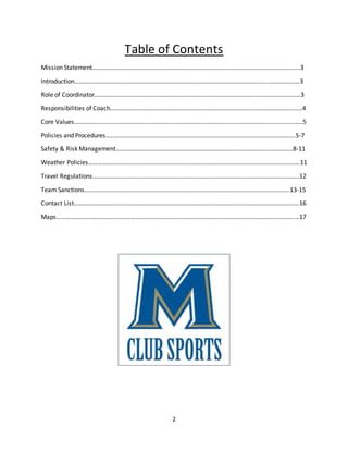 Club Sports Coaches Handbook
