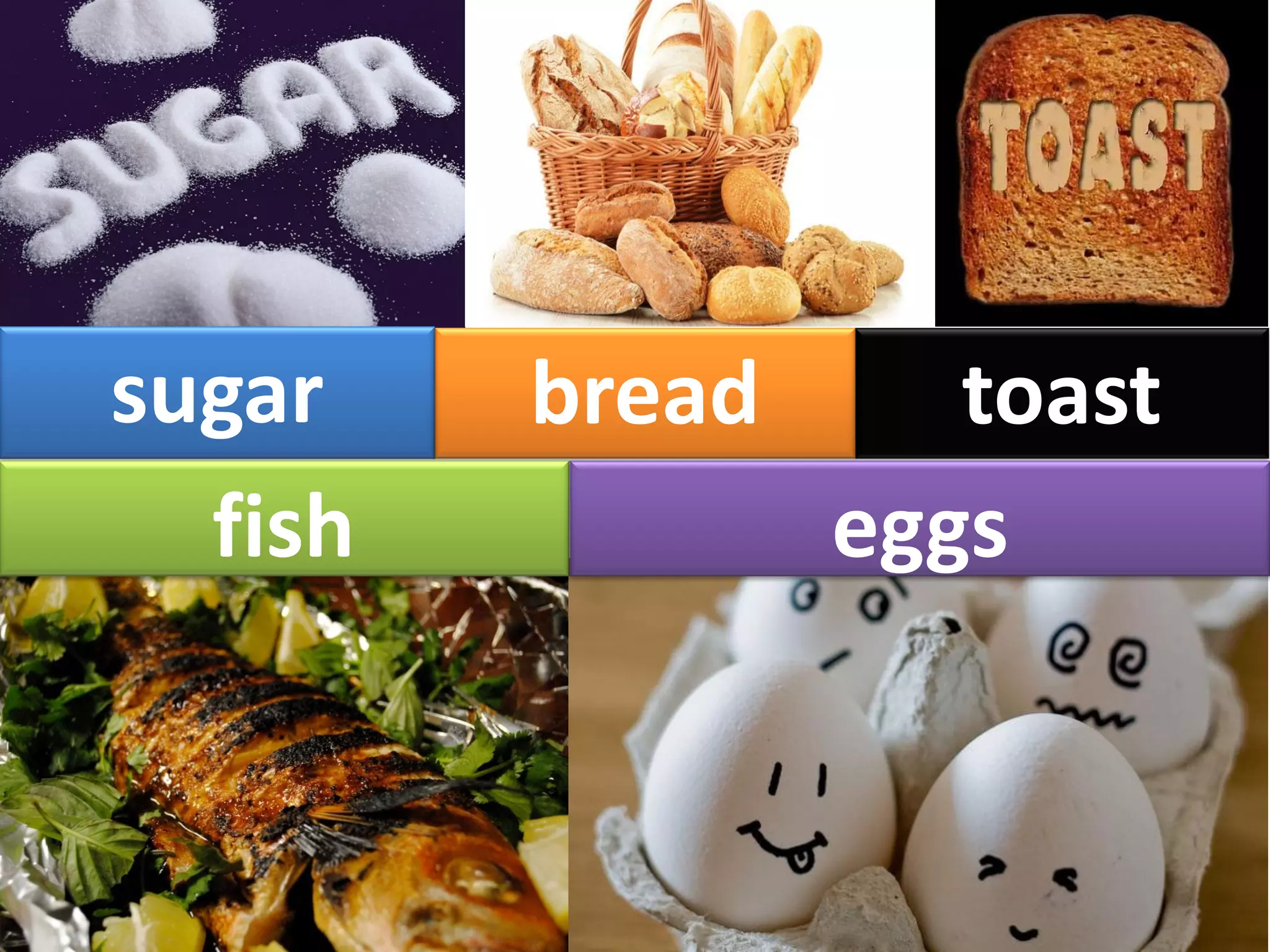 sugar toastbread
fish eggs
 