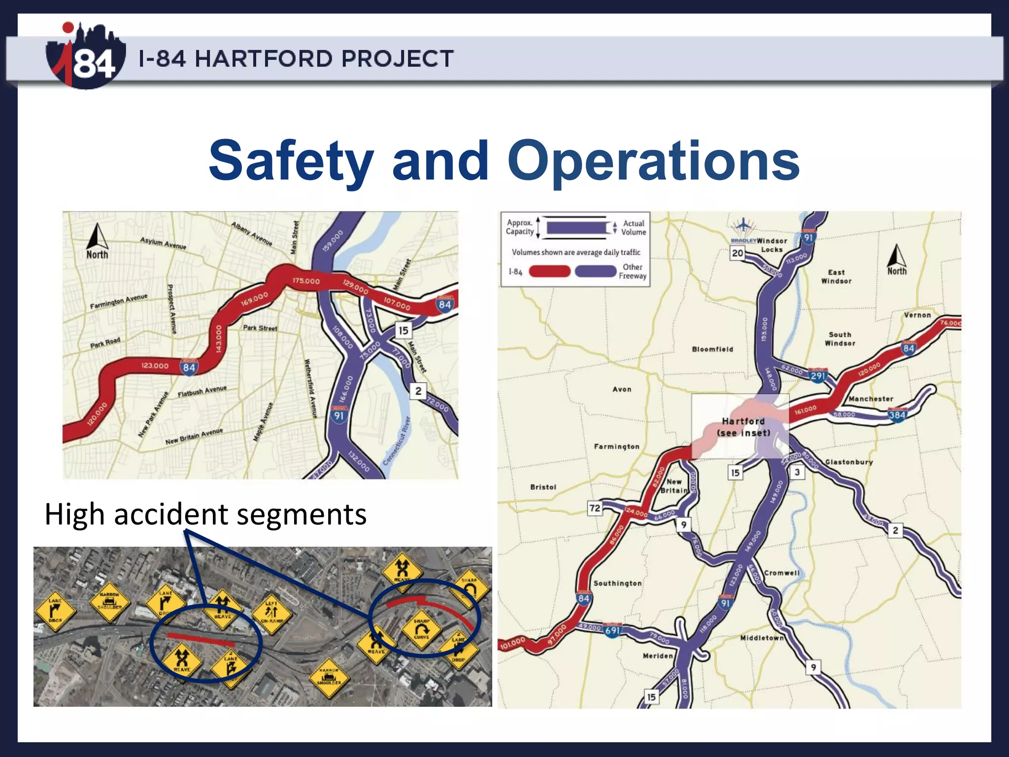 Safety and Operations
High accident segments
 