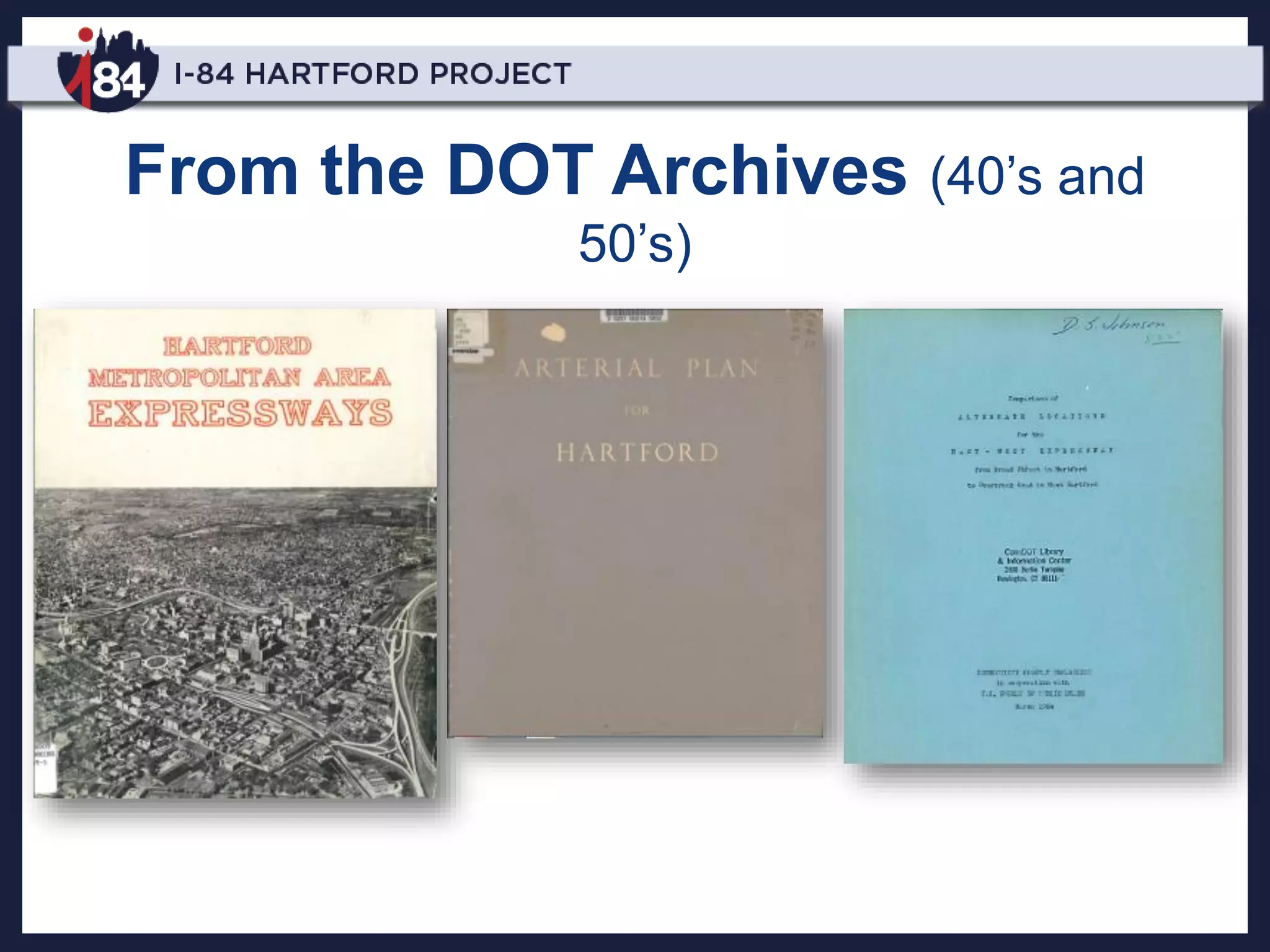 From the DOT Archives (40’s and
50’s)
 