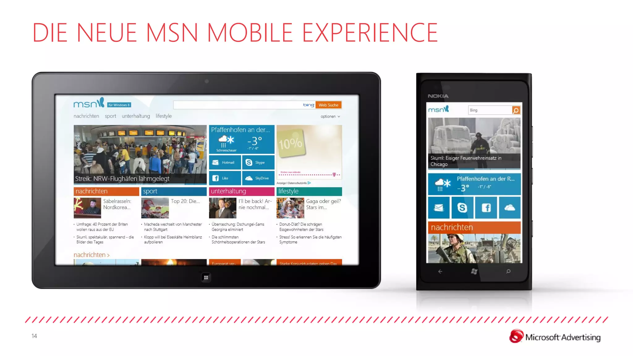 DIE NEUE MSN MOBILE EXPERIENCE




14
 