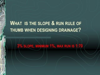 What options are possible for this low lying “mogul” drainage repair?French drainLateral to collectorRe-grade and sod