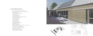 located in a densely populated neighborhood
walking/cycling access to over 20 community resources
access to public transit
built on a previously developed site
no invasive plants
native midwest plantings
reduced heat island effect
integrated bioswale for rainwater management
reduced construction pollution
low-flow water fixtures
xeriscaped landscaping
reduced energy use
cross-ventilated design
advanced utility tracking
ENERGYSTAR rated appliances
high efficiency lighting
integrated solar panels
salvaged marble countertops and western red cedar siding
FSC certified wood for all framing
locally sourced concrete and insulation
postconsumer recycled cellulose insulation
reduced construction waste
enhanced whole-house ventilation
low-emitting products and finishes
sustainable features
 