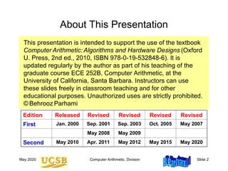 Computer Arithmetic and Organization presentation | PPT