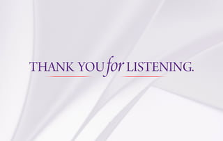 THANK YOUforLISTENING.
 