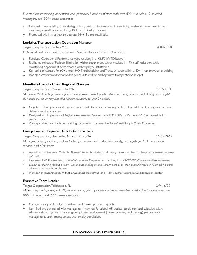 sales employee relation resume