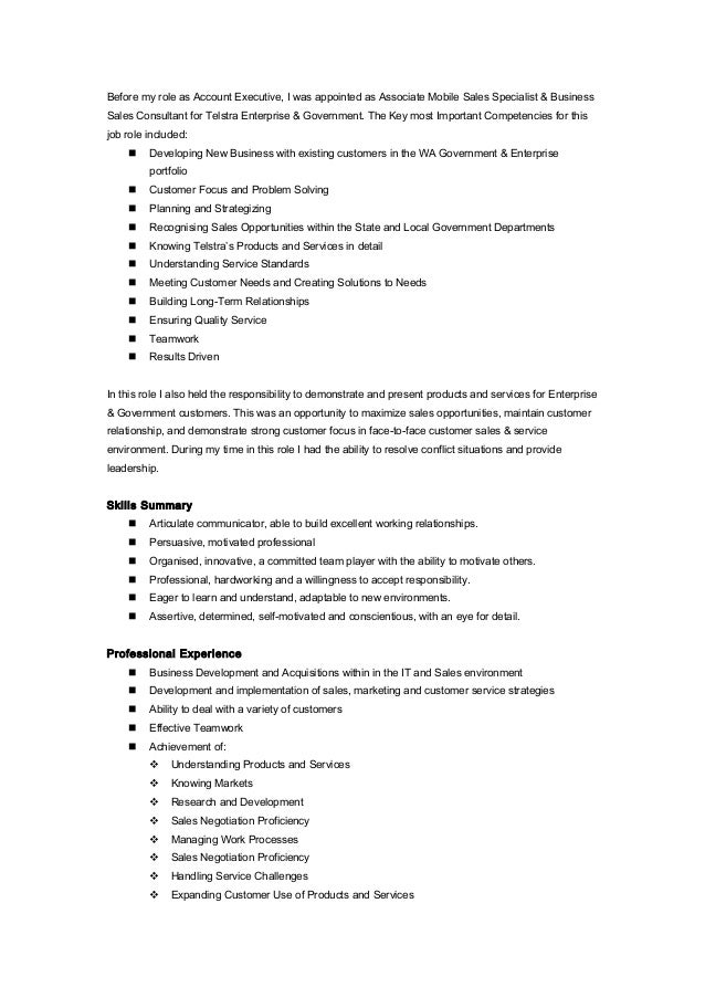 kpi resume example