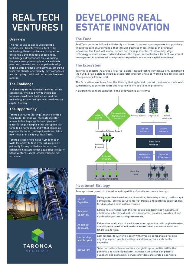 real tech ventures fund flyer real flyer