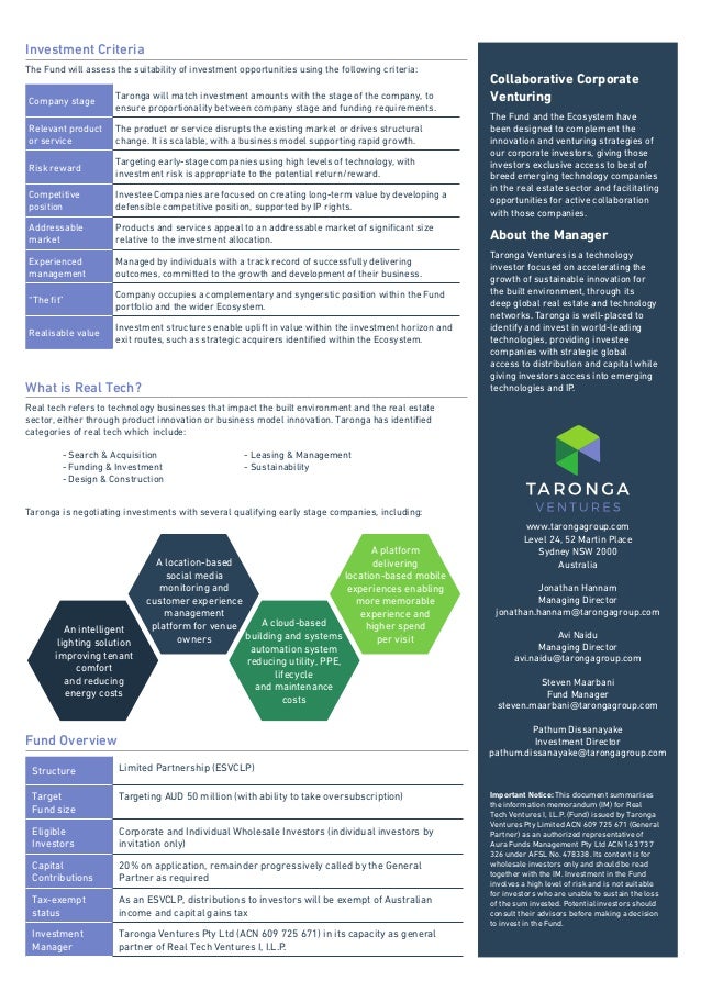 real tech ventures fund flyer real flyer
